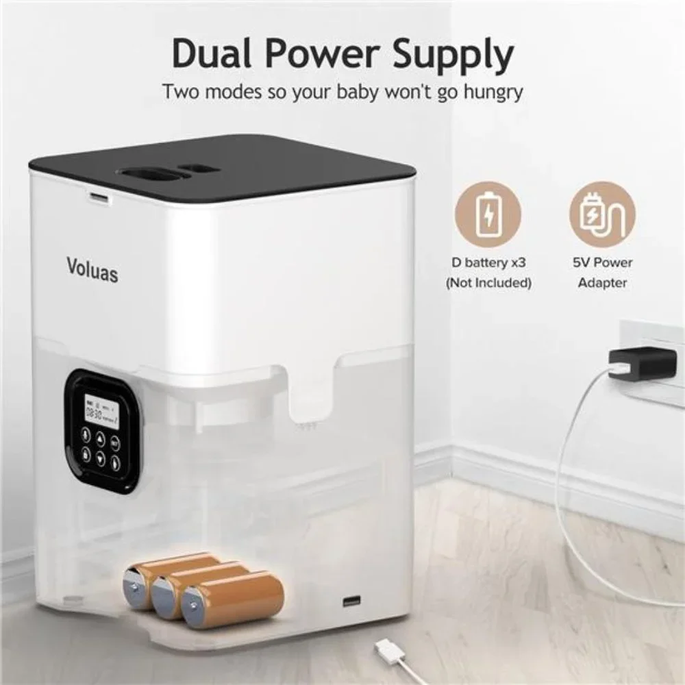 Automatic Cat Feeders-Timed Pet Feeder for Cats and Dogs with Dry Food Dispenser